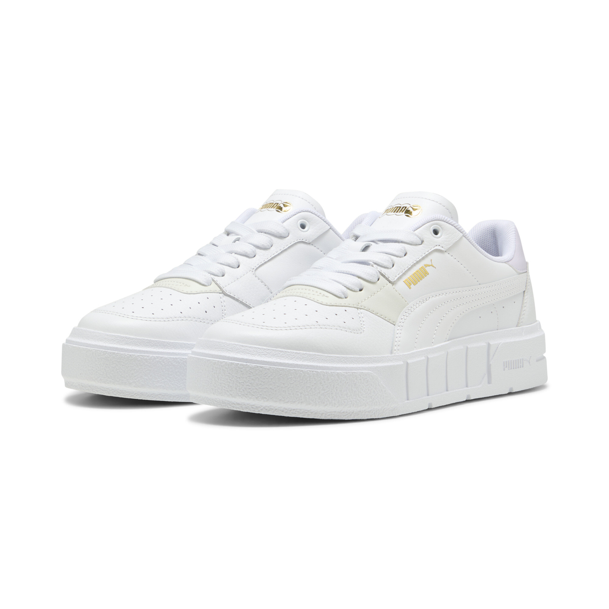PUMA Cali Court Leather Trainers Sports Shoes Low Top Lace Up - Womens