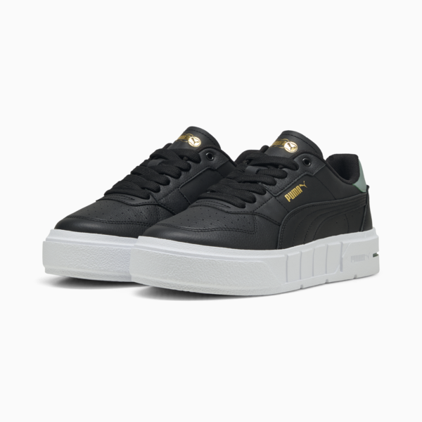 Zapatillas Cali Court Cuero para mujer, PUMA Black-Green Moon, large-ARG
