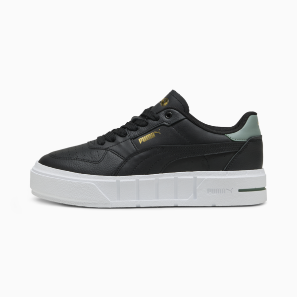 Zapatillas Cali Court Cuero para mujer, PUMA Black-Green Moon, large-ARG