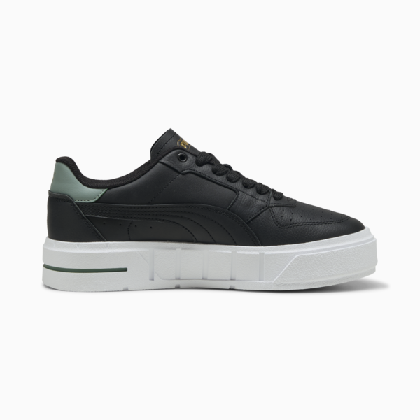Zapatillas Cali Court Cuero para mujer, PUMA Black-Green Moon, large-ARG