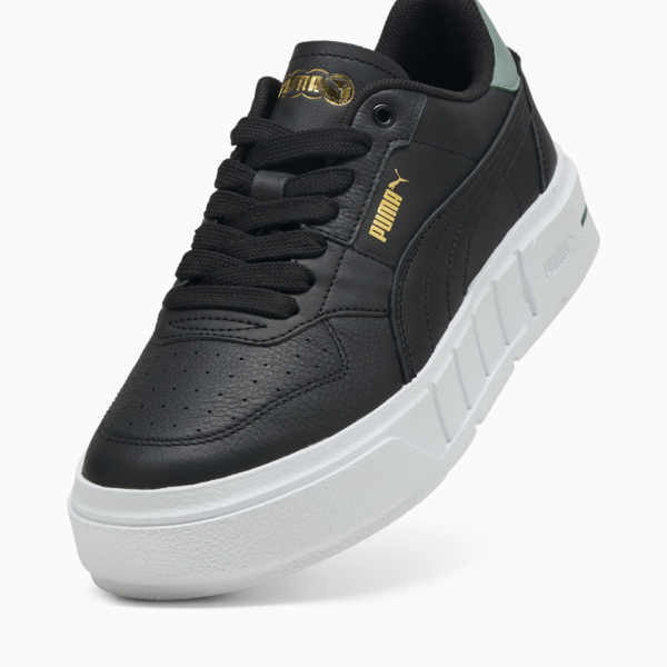 Zapatillas Cali Court Cuero para mujer, PUMA Black-Green Moon, large-ARG