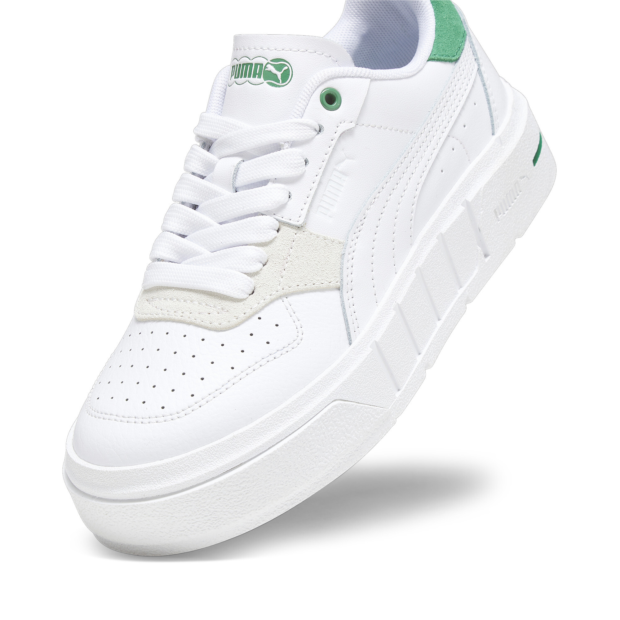 PUMA Cali Court Match Youth Sneakers In White, Size EU 37