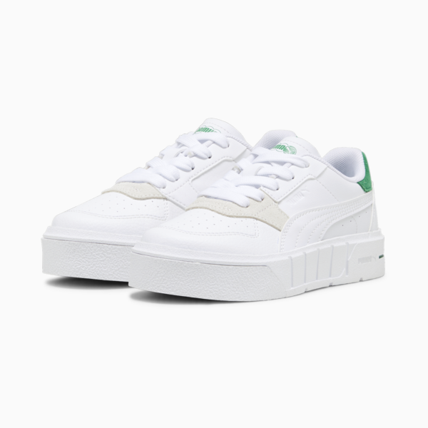 Cali Court Match Kids' Sneakers, PUMA White-Archive Green, large-ZAF