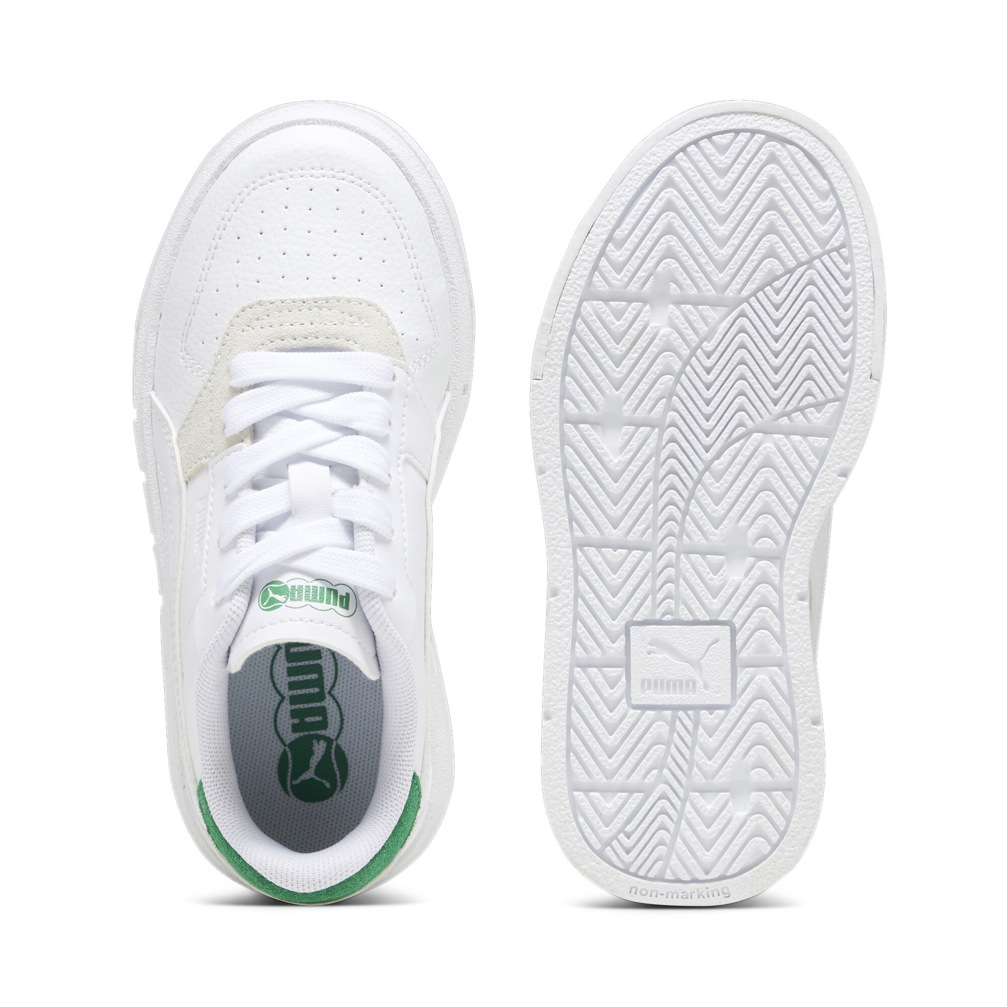 Kids' PUMA Cali Court Match Sneakers In White, Size EU 35