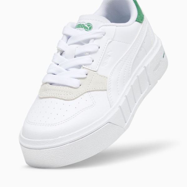 Cali Court Match Kids' Sneakers, PUMA White-Archive Green, large-ZAF