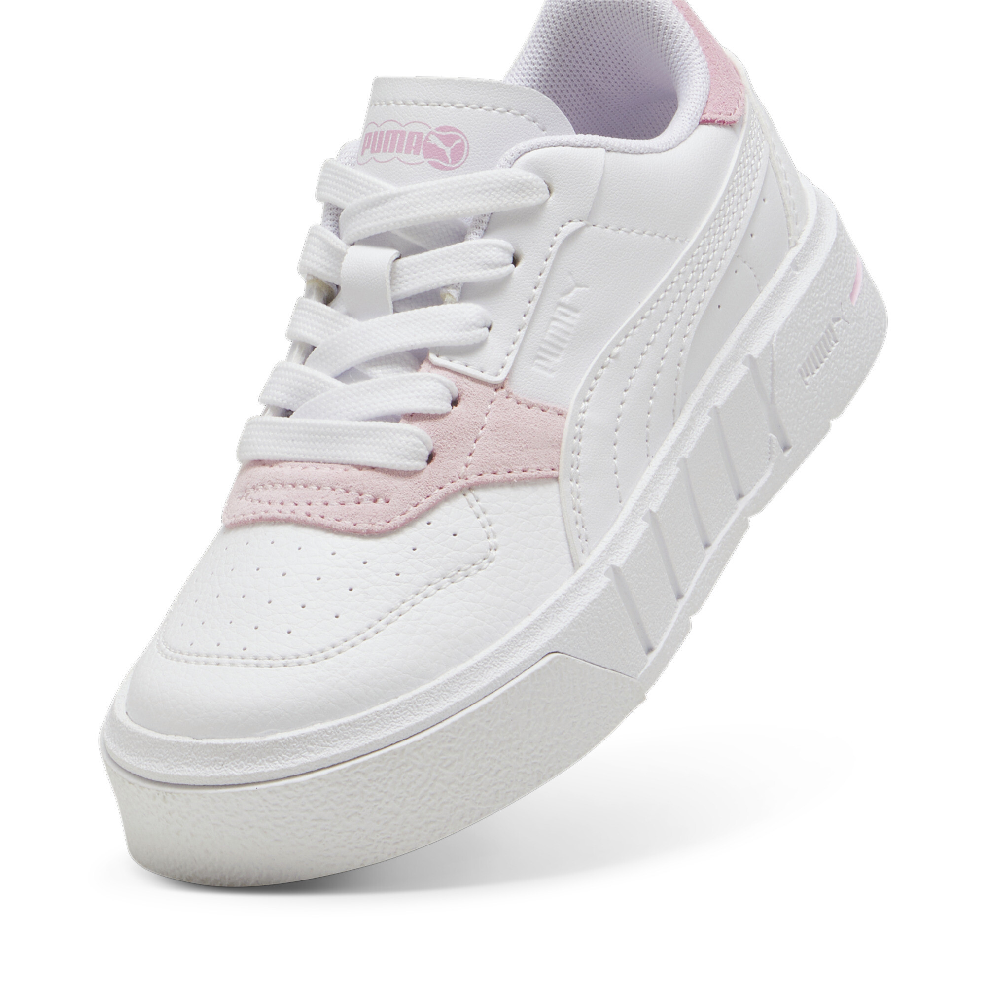 Puma Cali Court Match Kids' Sneakers, White, Size 30, Shoes