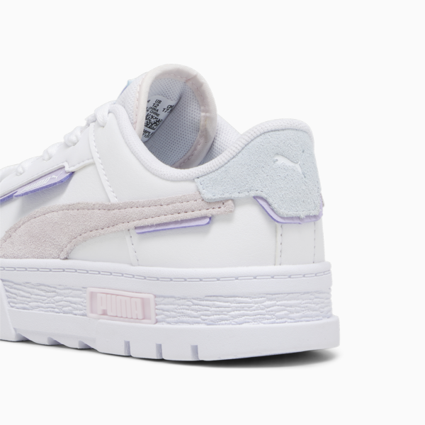 Mayze Crashed Kids' Sneakers, PUMA White-Galaxy Pink, large-ZAF