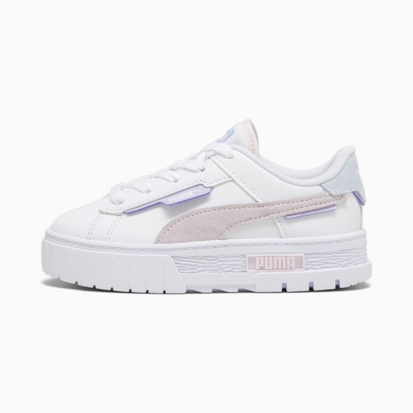 Mayze Crashed Kids' Sneakers, PUMA White-Galaxy Pink, large-ZAF