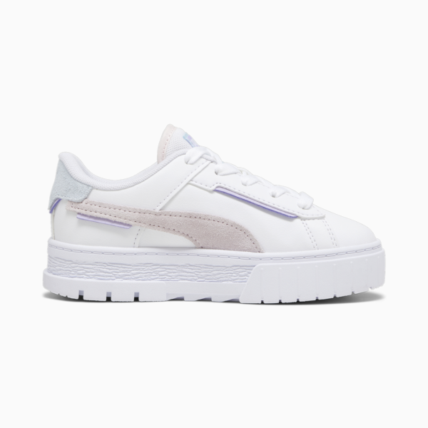 Mayze Crashed Kids' Sneakers, PUMA White-Galaxy Pink, large-ZAF