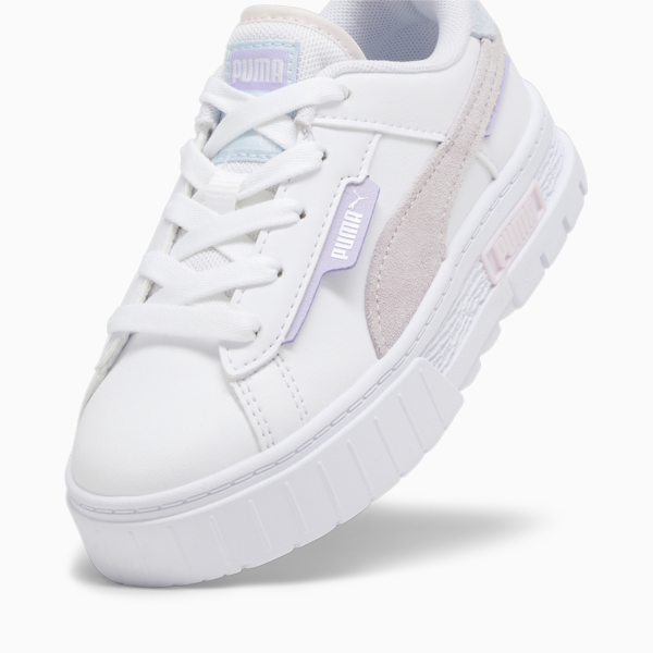 Mayze Crashed Kids' Sneakers, PUMA White-Galaxy Pink, large-ZAF