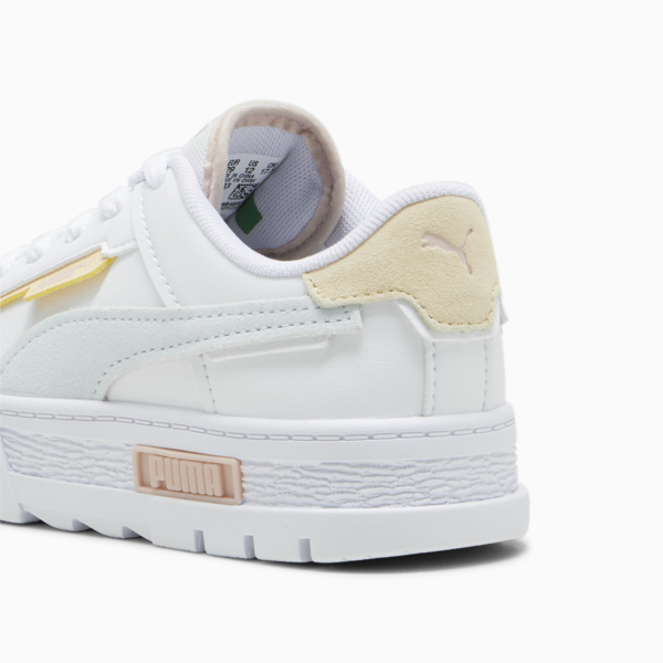 Mayze Crashed Kids' Sneakers, PUMA White-Dewdrop, large-ZAF