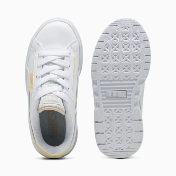 Mayze Crashed Kids' Sneakers, PUMA White-Dewdrop, large-ZAF