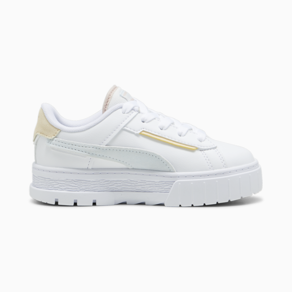 Mayze Crashed Kids' Sneakers, PUMA White-Dewdrop, large-ZAF