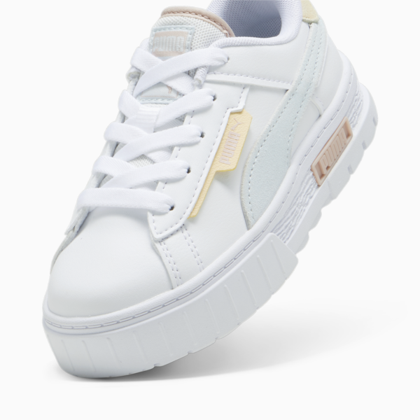 Mayze Crashed Kids' Sneakers, PUMA White-Dewdrop, large-ZAF
