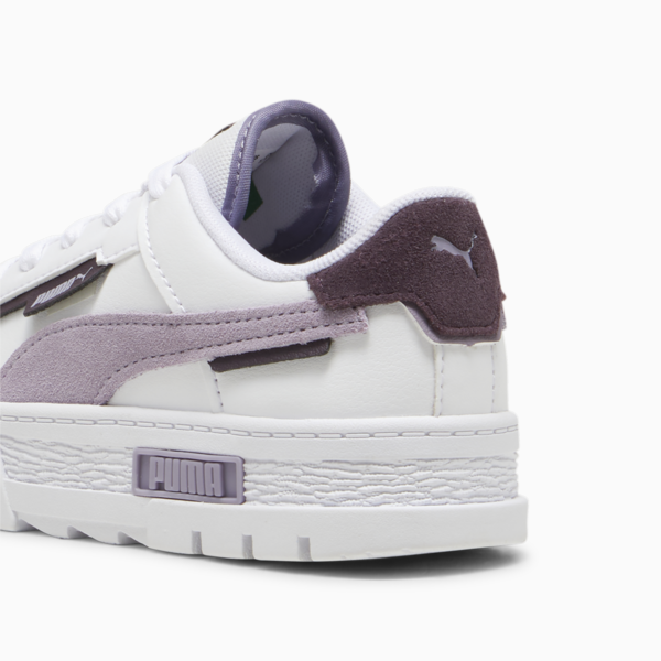 Mayze Crashed Kids' Sneakers, PUMA White-Pale Plum, large-ZAF