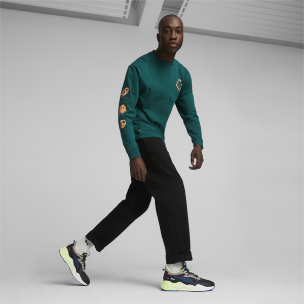 RS-X Underground Drift Sneakers, PUMA Black-Speed Green, large-ZAF