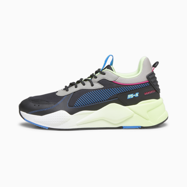 RS-X Underground Drift Sneakers, PUMA Black-Speed Green, large-ZAF