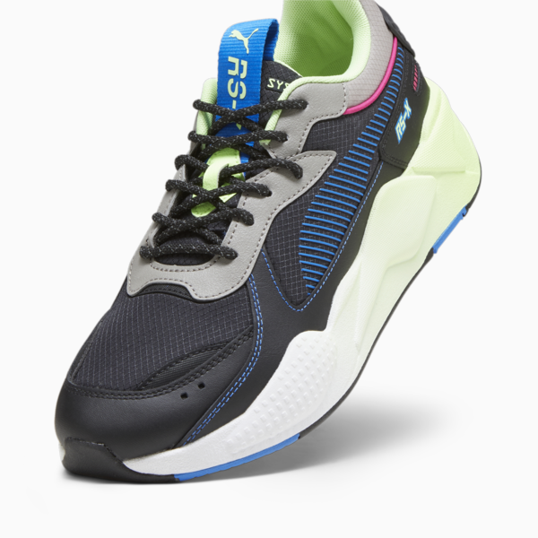 RS-X Underground Drift Sneakers, PUMA Black-Speed Green, large-ZAF