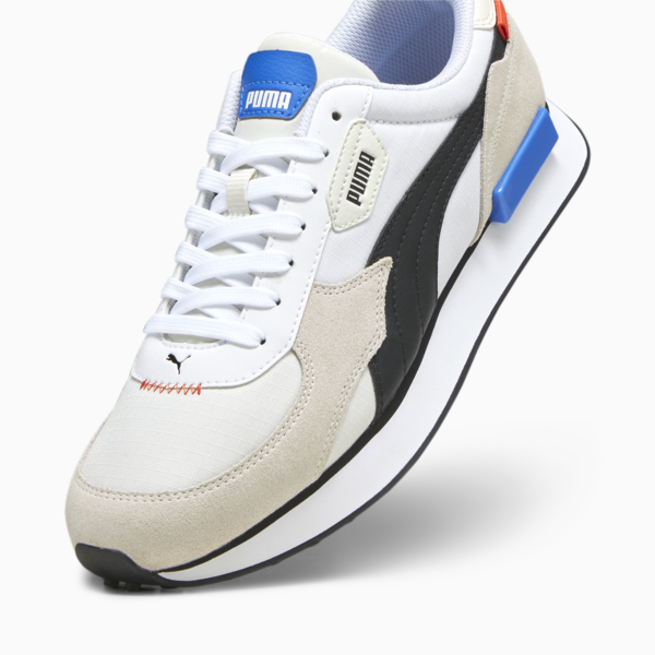 Future Rider Override Sneakers, PUMA White-Frosted Ivory, large-ZAF