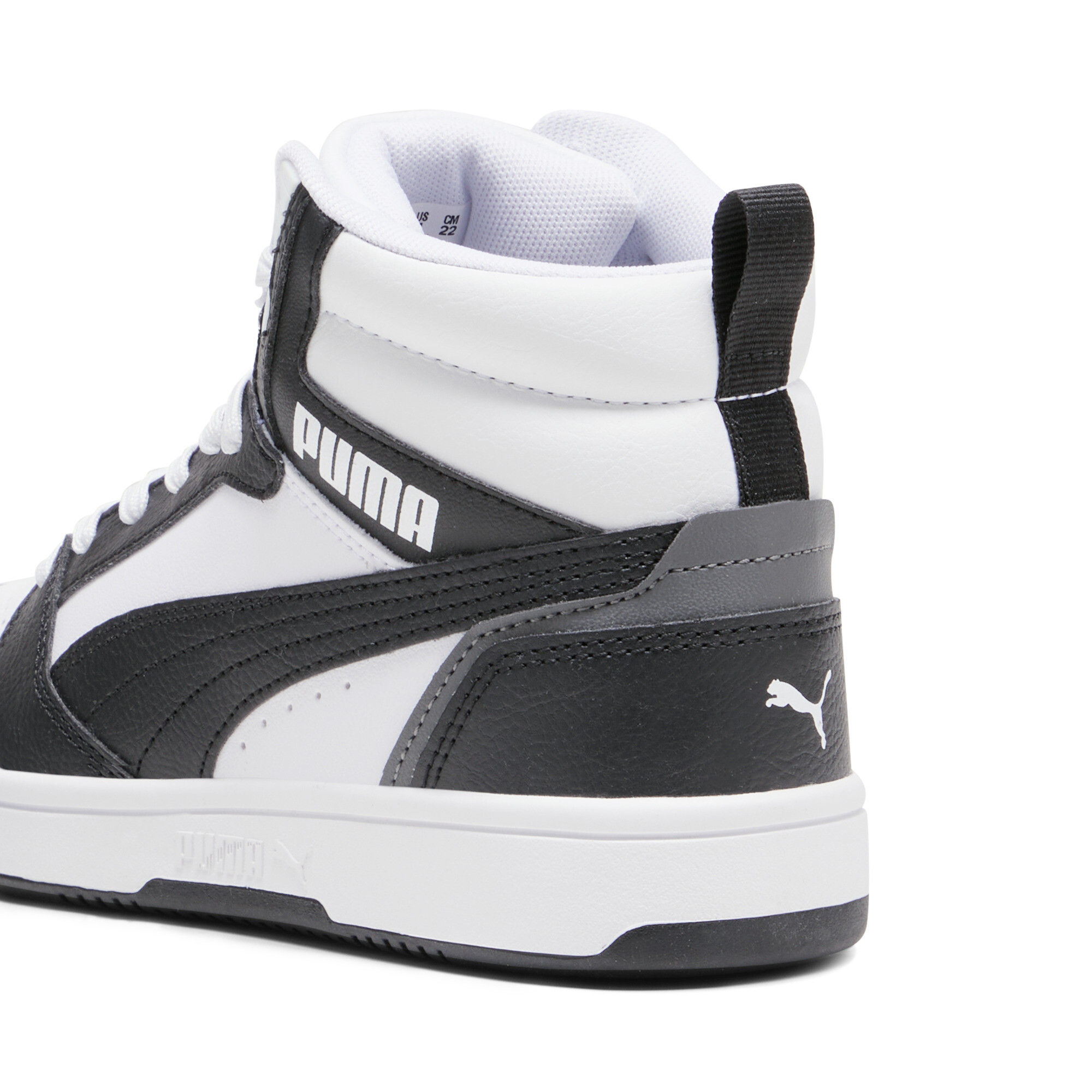 PUMA Rebound V6 Mid sneakers, Zwart/Grijs/Wit, Maat 38,5 thumbnail 5