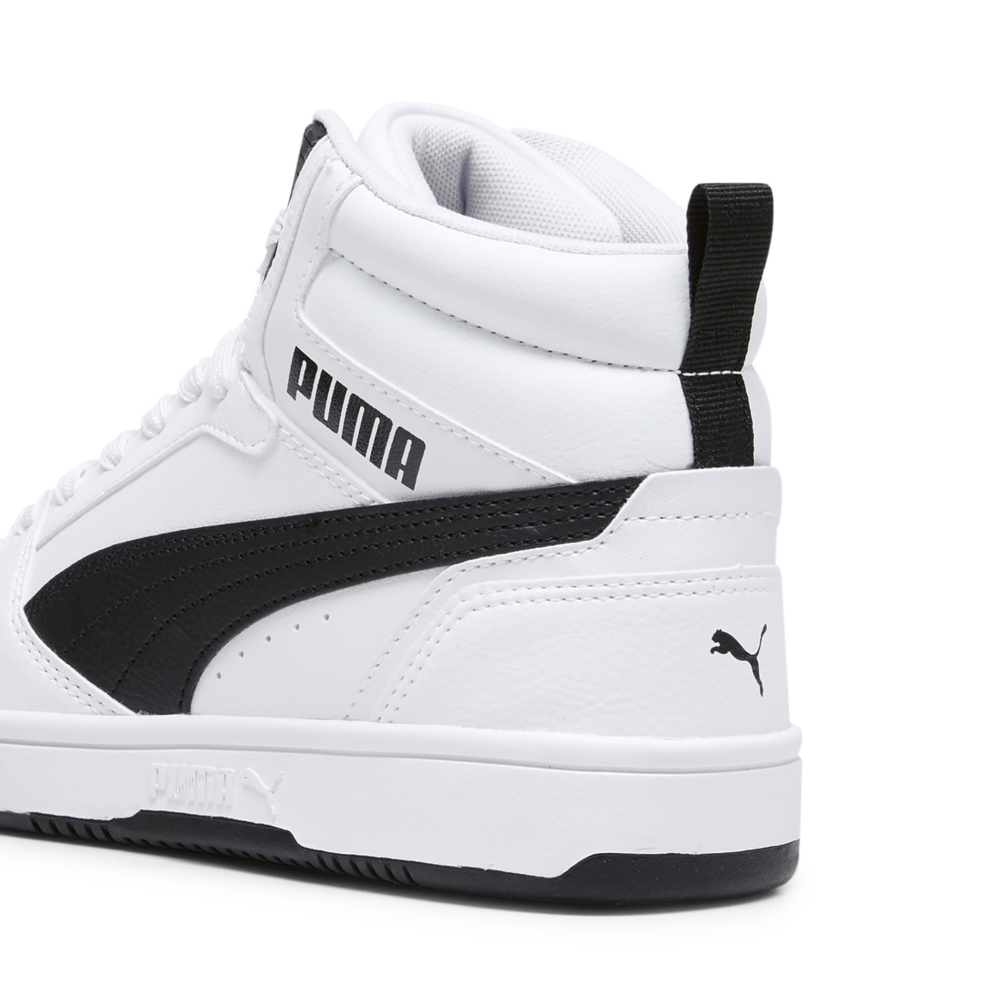 PUMA Rebound V6 Mid sneakers, Zwart/Wit, Maat 36 thumbnail 5