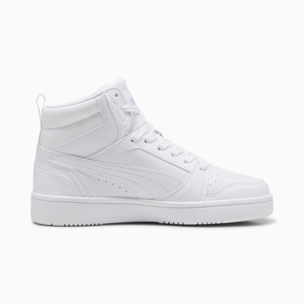 Rebound V6 Mid Sneakers Youth, PUMA White-Cool Light Gray, large-ZAF