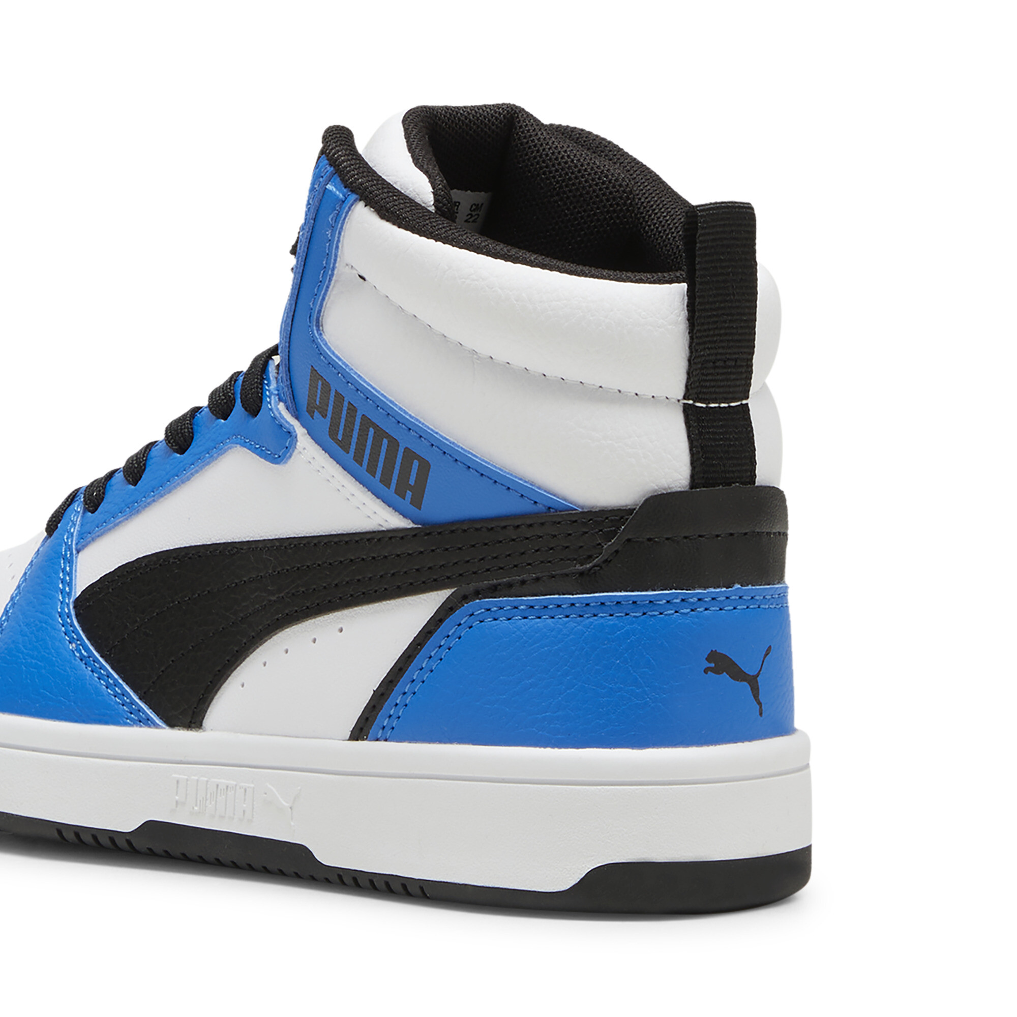 PUMA Rebound V6 Mid sneakers, Blauw/Zwart/Wit, Maat 36 thumbnail 5