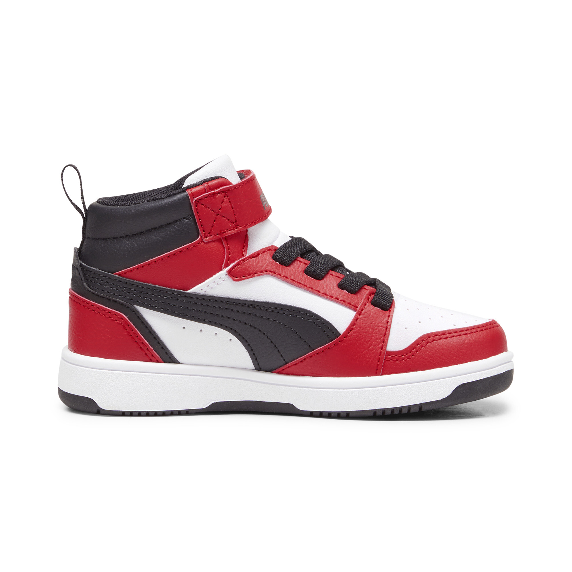 PUMA Rebound V6 Mid sneakers, Zwart/Rood/Wit, Maat 30 thumbnail 3