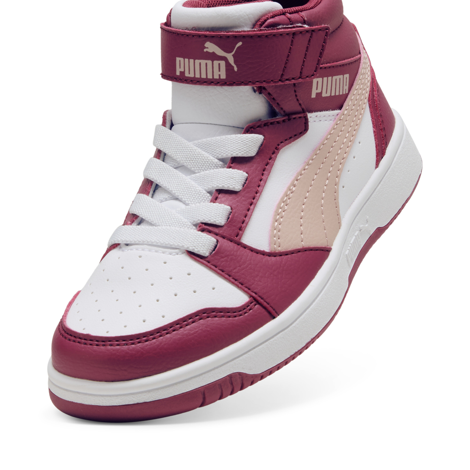 Rebound V6 Mid sneakers, Roze/Wit, Maat 28,5 | PUMA