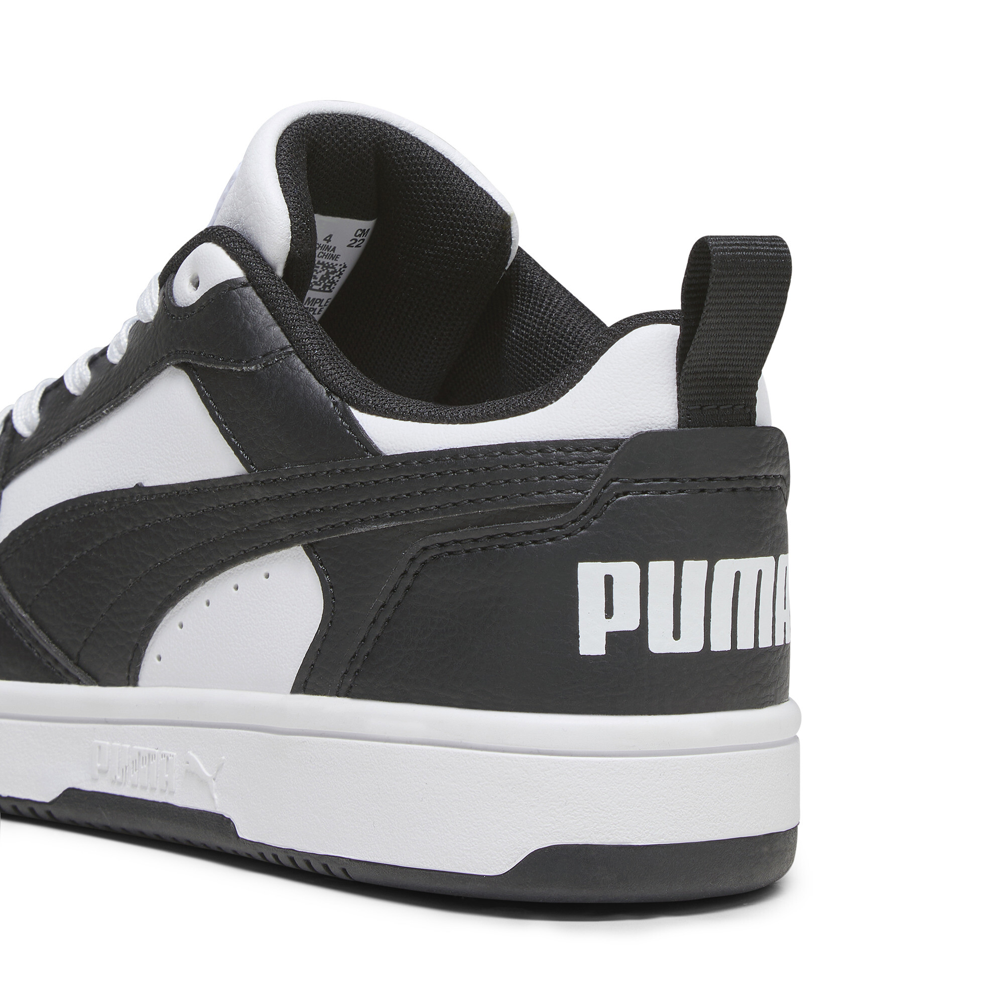 Puma Rebound V6 Lo Youth Sneakers, White, Size 39, Shoes