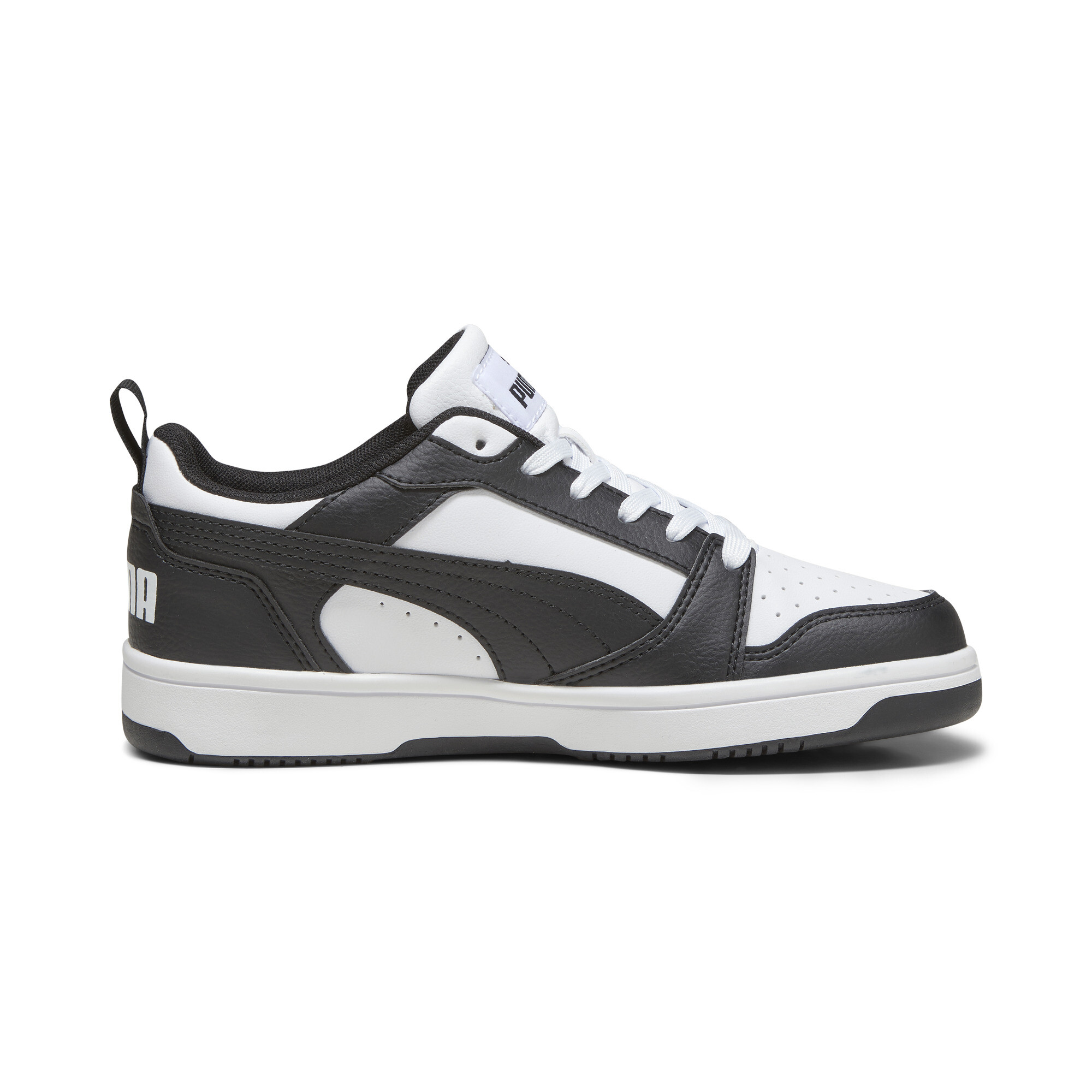 Puma Rebound V6 Lo Youth Sneakers, White, Size 39, Shoes