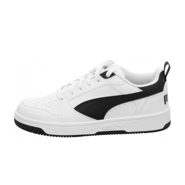 Rebound V6 Lo Youth Sneakers, PUMA White-PUMA Black-PUMA Black, large-ZAF