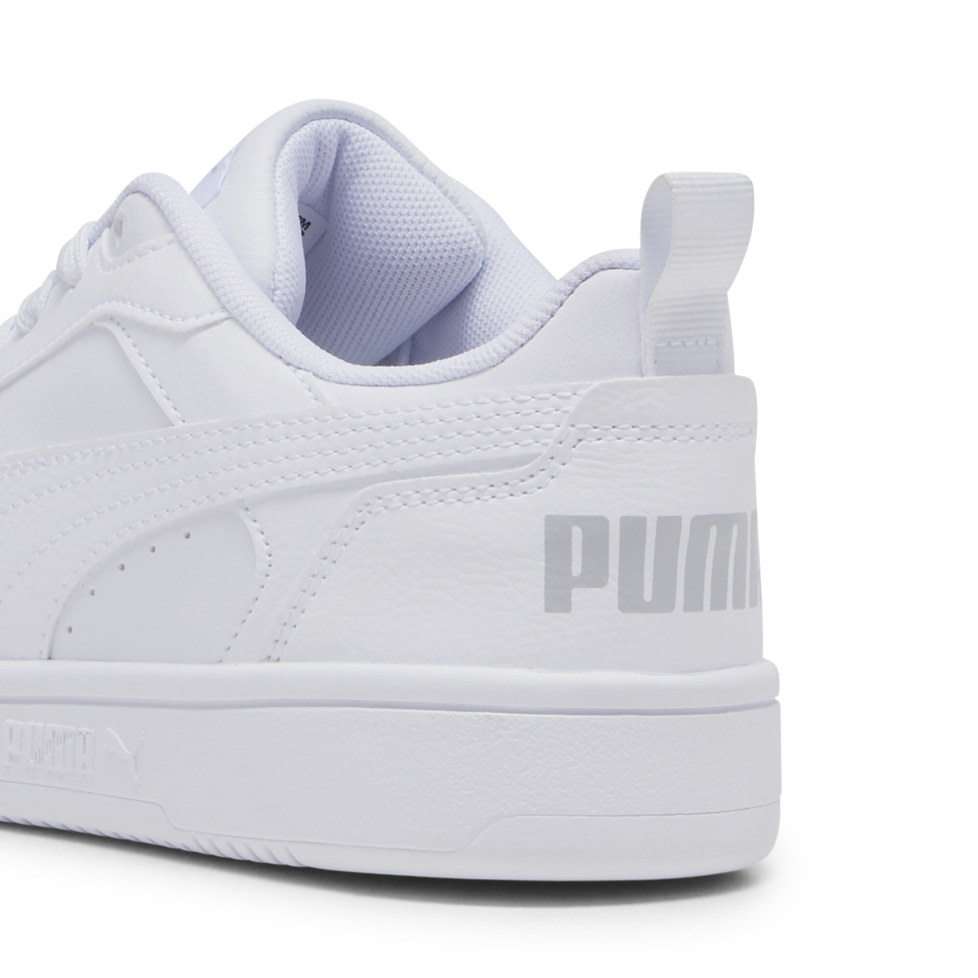 Puma Rebound V6 Lo Youth Sneakers, White, Size 38.5, Shoes