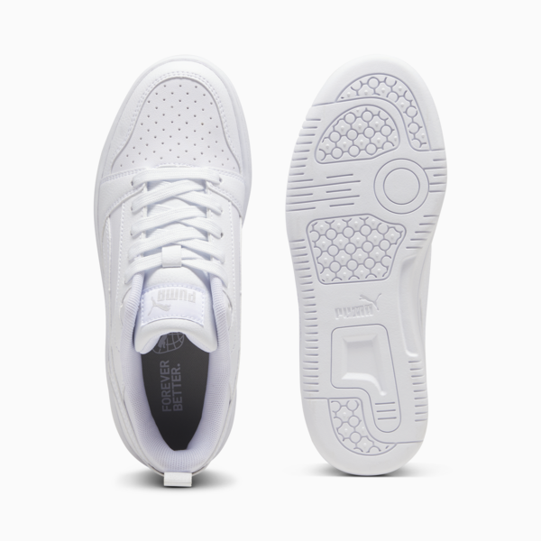 Tenis Rebound V6 Lo para adolescentes, PUMA White-Cool Light Gray, large-MEX