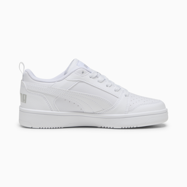 Rebound V6 Lo Youth Sneakers, PUMA White-Cool Light Gray, large-ZAF