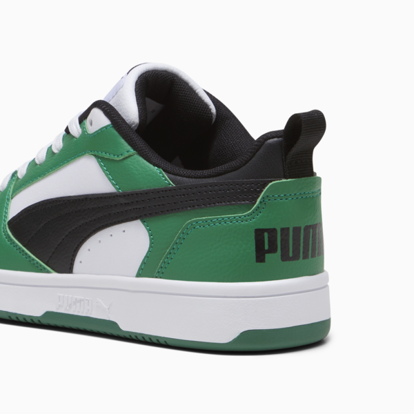 Tenis Rebound V6 Lo para adolescentes, PUMA White-PUMA Black-Archive Green, large-MEX