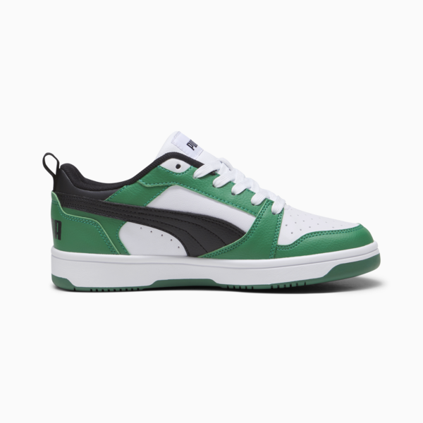 Tenis Rebound V6 Lo para adolescentes, PUMA White-PUMA Black-Archive Green, large-MEX