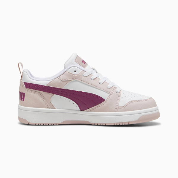 Tenis Rebound V6 Lo para adolescentes, Mauve Mist-Magenta Gleam-PUMA White, large-MEX