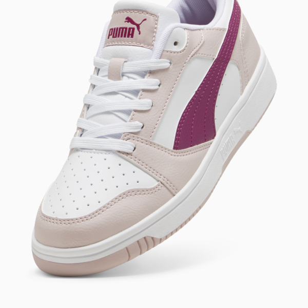 Rebound V6 Lo Youth Sneakers, Mauve Mist-Magenta Gleam-PUMA White, large-ZAF