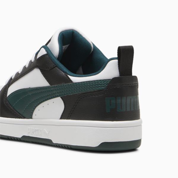 Rebound V6 Lo Youth Sneakers, PUMA Black-Dark Myrtle-PUMA White, large-ZAF