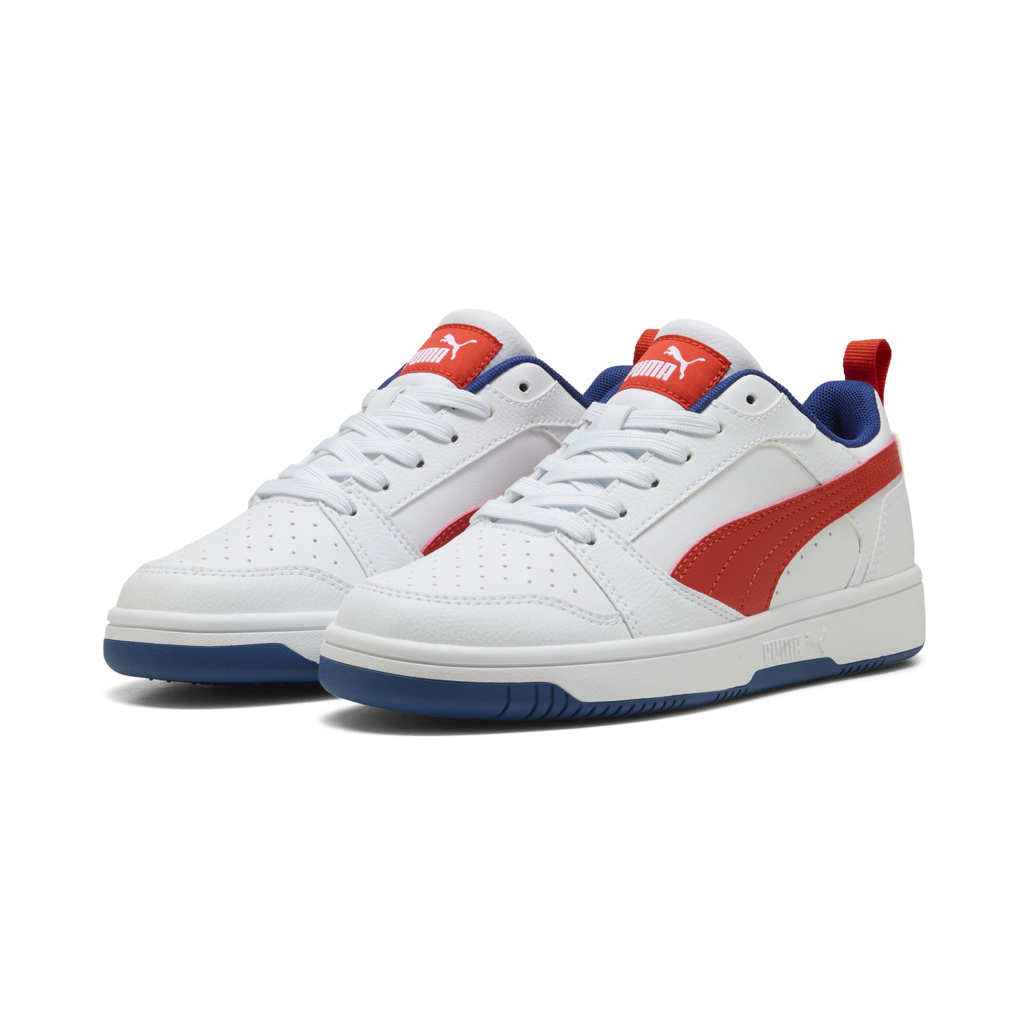 PUMA Rebound V6 Lo sneakers, Blauw/Rood/Wit, Maat 38,5 thumbnail 6