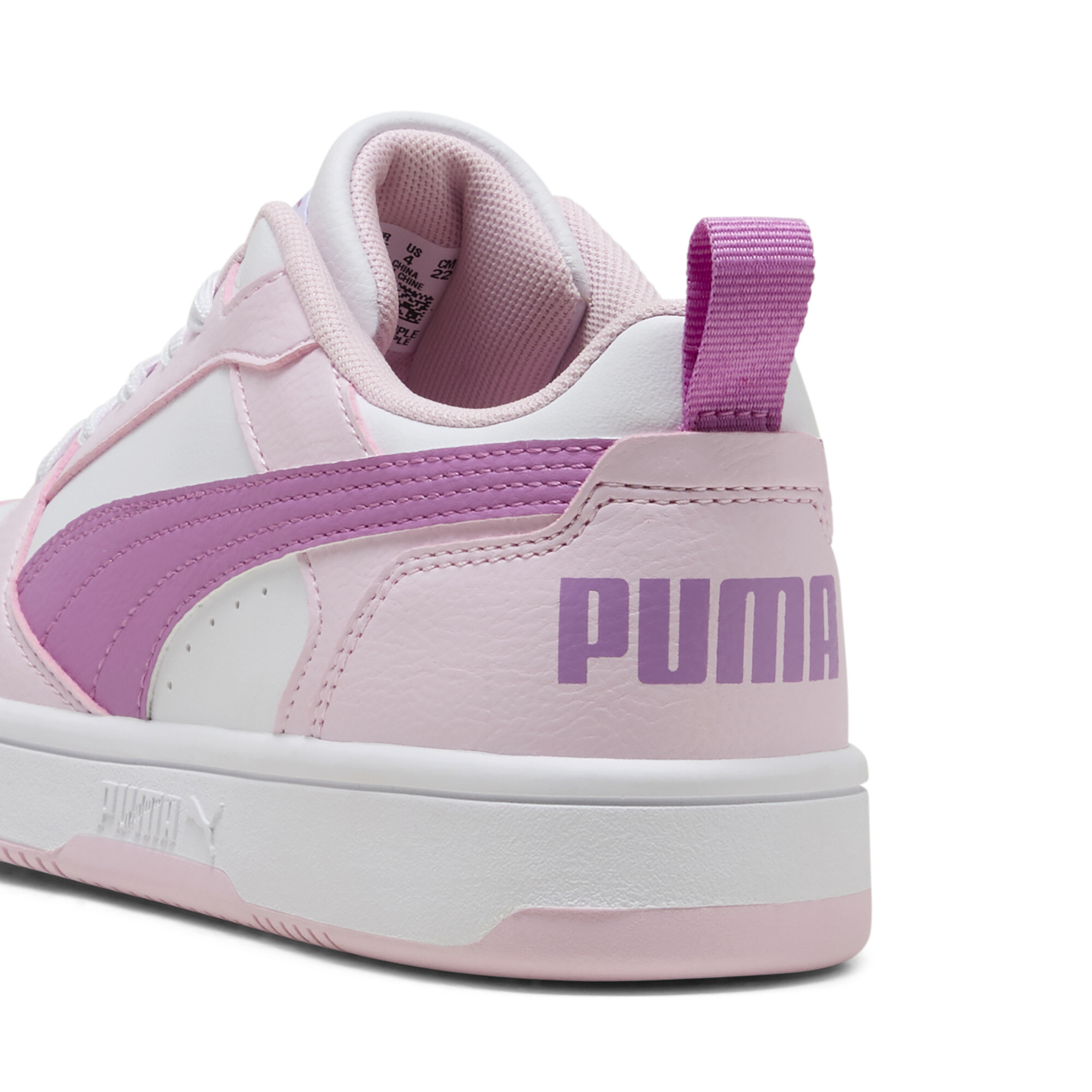 PUMA Rebound V6 Lo sneakers, Roze/Wit, Maat 37,5 thumbnail 5