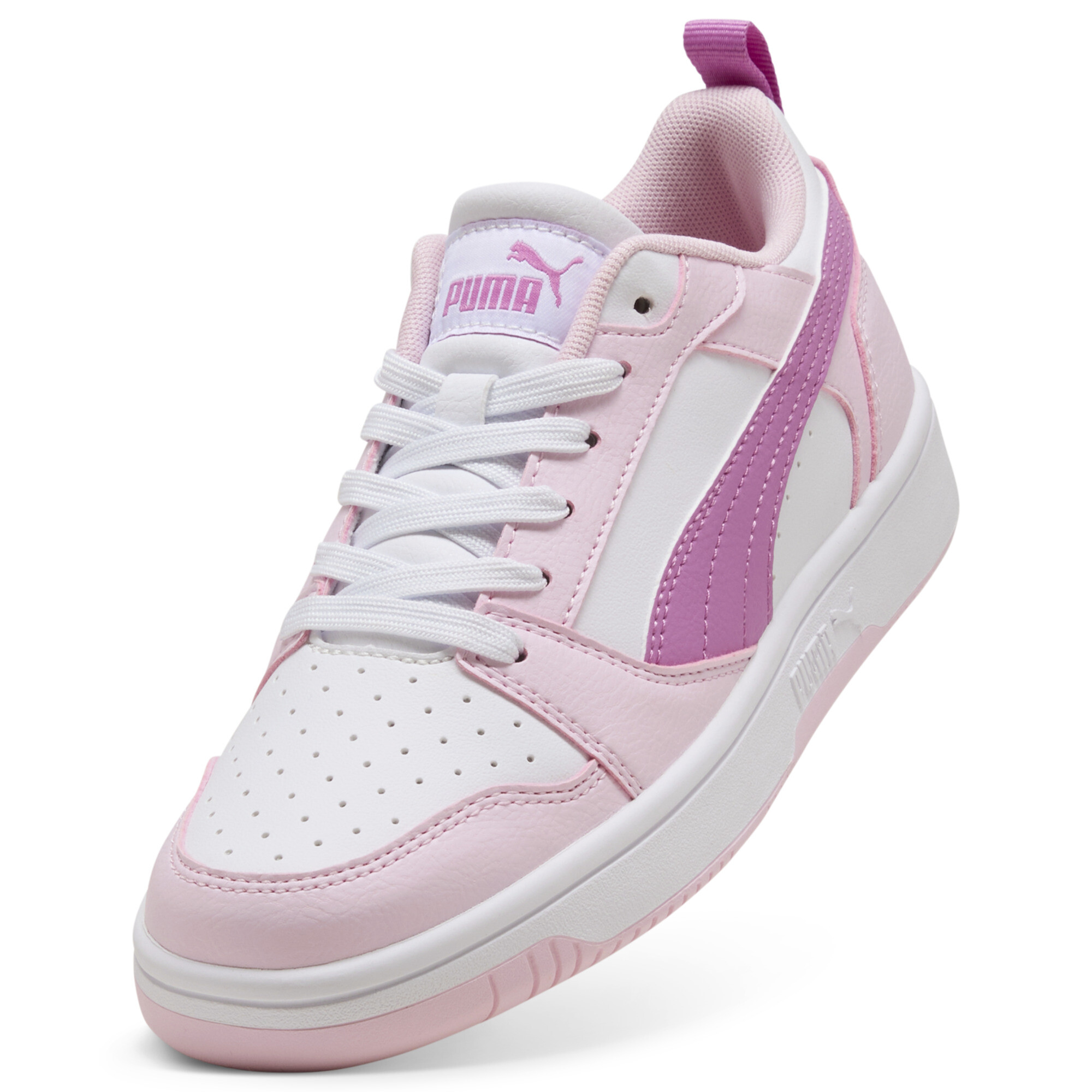 PUMA Rebound V6 Lo sneakers, Roze/Wit, Maat 37,5 thumbnail 2