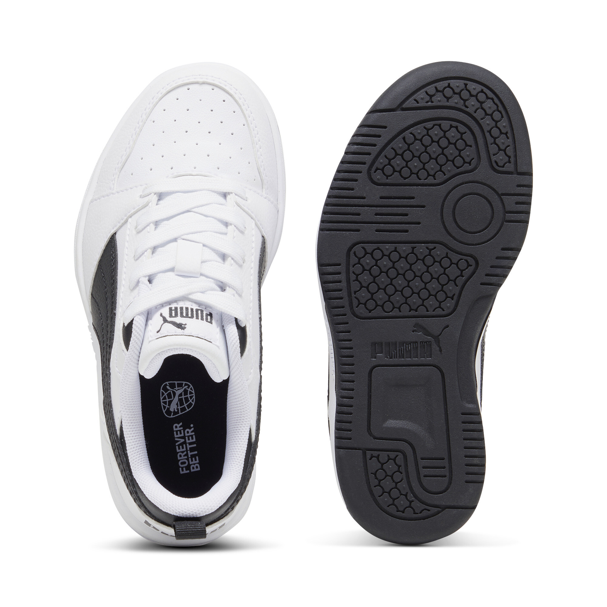 PUMA Rebound V6 Lo sneakers, Zwart/Wit, Maat 31,5 thumbnail 4