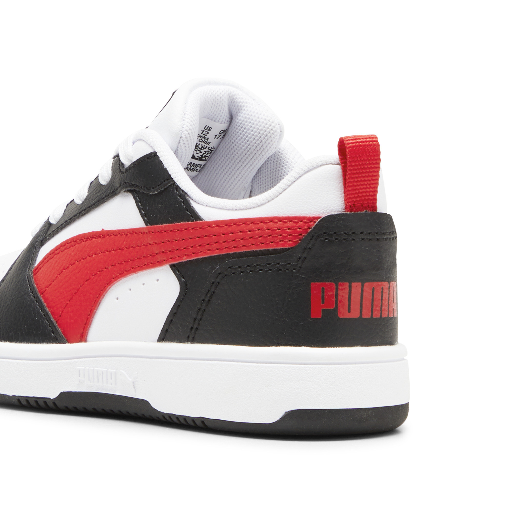 PUMA Rebound V6 Lo sneakers, Zwart/Rood/Wit, Maat 28,5 thumbnail 5