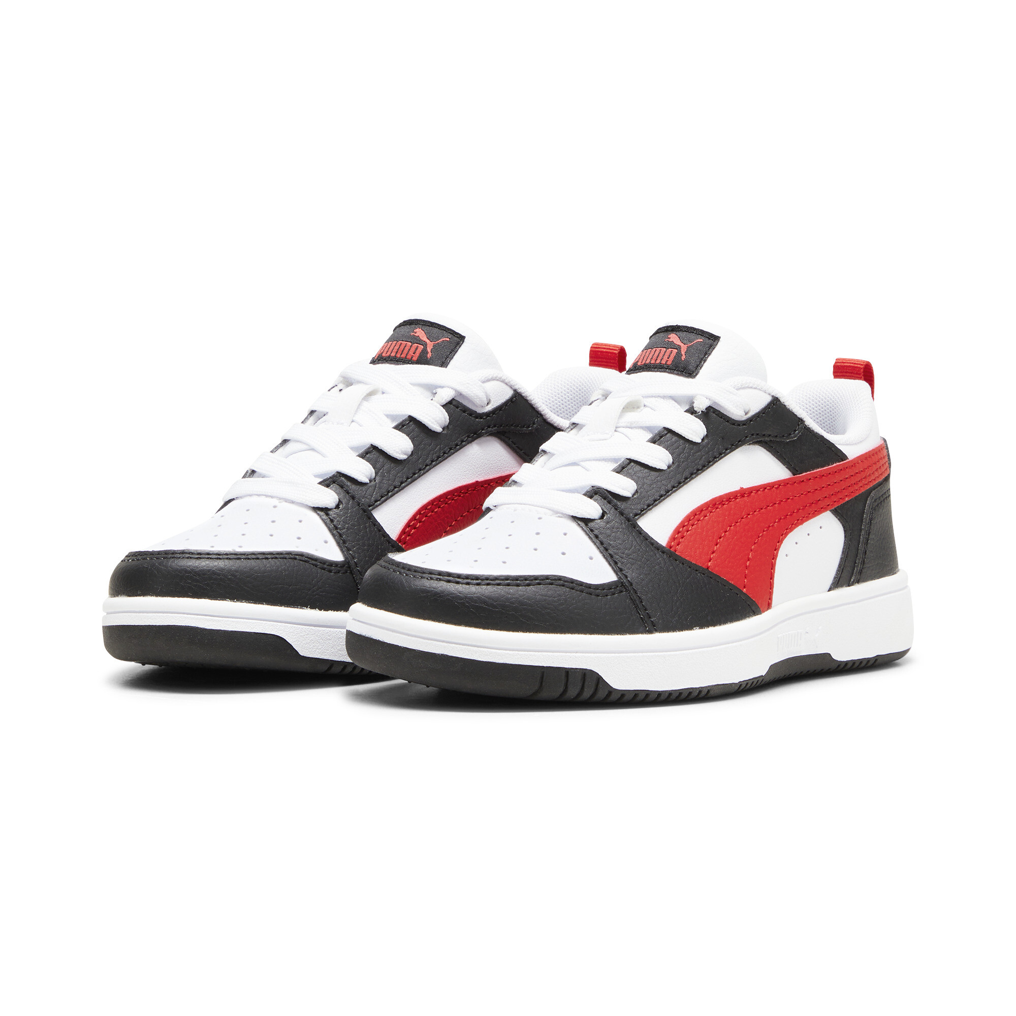 PUMA Rebound V6 Lo sneakers, Zwart/Rood/Wit, Maat 28,5 thumbnail 6