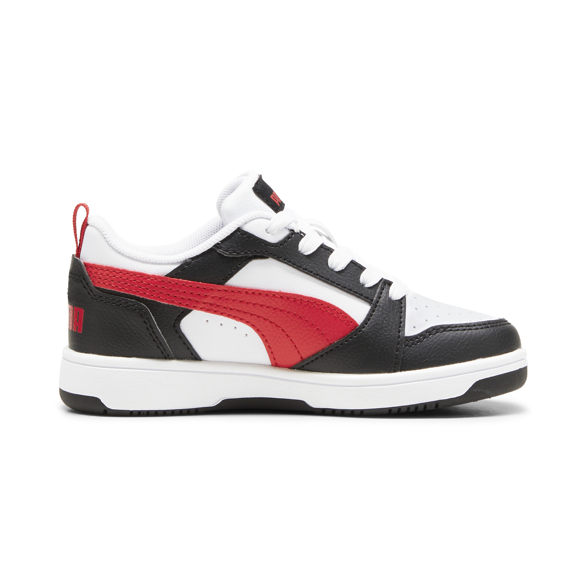 PUMA Rebound V6 Lo sneakers, Zwart/Rood/Wit, Maat 28,5 thumbnail 3