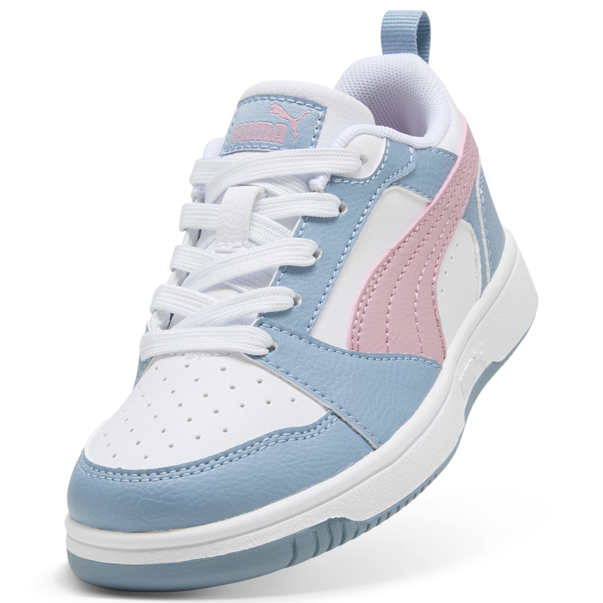 PUMA Rebound V6 Lo sneakers, Blauw/Roze/Wit, Maat 34 thumbnail 2