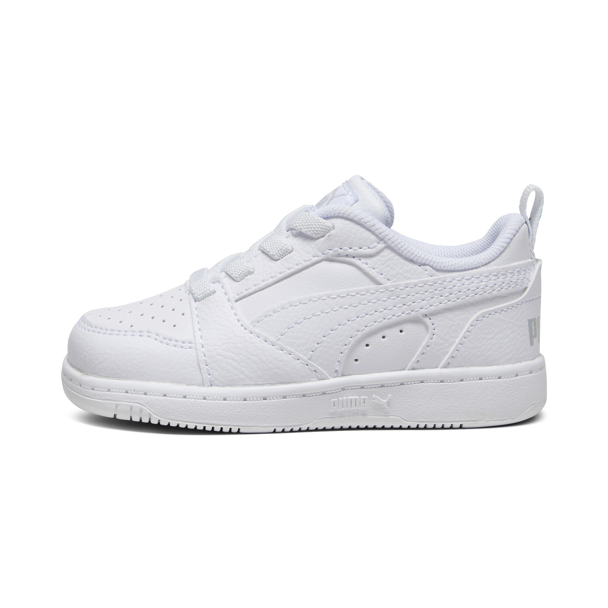 Puma Rebound V6 Lo Sneakers Kleinkinder Schuhe | White/Cool Light Gray | Größe: 19