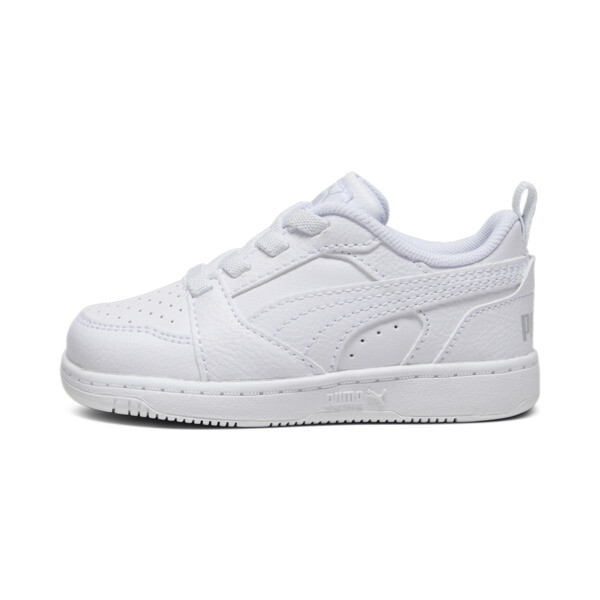 Puma Babies' Rebound V6 Lo Toddlers' Sneakers In White-cool Light Gray